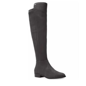Michael Kors Bromley stretch over the boots gray faux suede Size 9.5